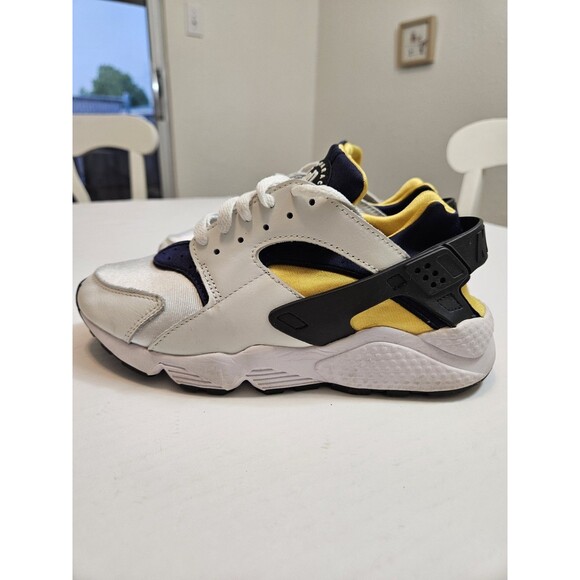 Nike Air Huarache Michigan Colorblock White Navy Yellow Black Sneaker Size Men 7 main image 8